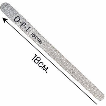 Пилочка OPI тонкая, овальная "Капля" 100/100 грит для искусственных ногтей, коррекции формы 006913 фото