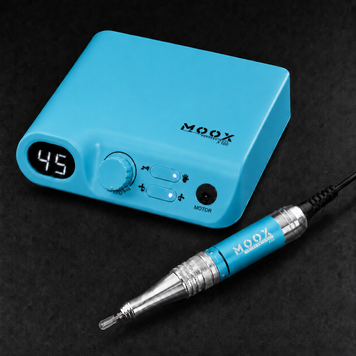 Фрезер Мокс X100 на 70W - 45000 об/мин (бирюзовый/light blue) для маникюра и педикюра 000497 фото