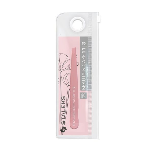 Staleks Beauty&Care 11 Type 3 - пинцет для бровей (скошенный) из нержавеющей стали - для домашнего ухода 002842 фото