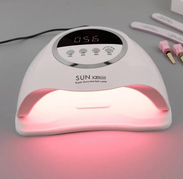Лампа Sun X20 Max UV/LED 320W (біла) для гель-лаку та манікюру 000231 фото