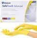 Перчатки нітрилові текстуровані жовті S-size Medicom SafeTouch Advanced Yellow, 100шт/уп - 1102-TG-B 007321 фото 1