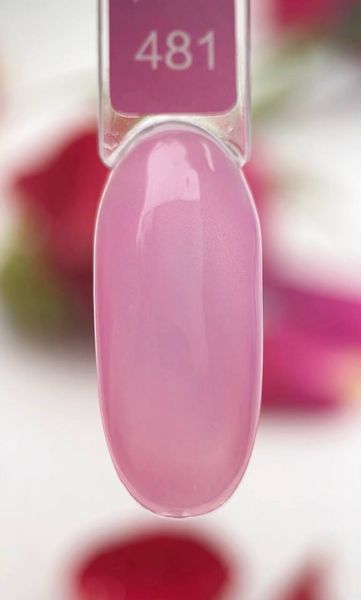 Вітражний гель-лак для нігтів Дизайнер Vitrage Glass №481 Малиноий 9 мл 002458 фото