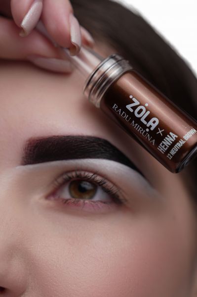 Хна Zola x Radu Miruna №12 Neutral brown (10 г) - для окрашивания бровей 000491 фото
