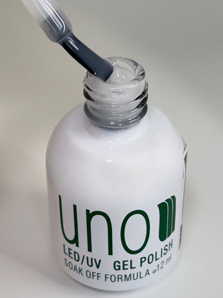 Топовое молочное покрытие для гель лаку UNO Milk Top без липкого слоя 12 мл 007227 фото