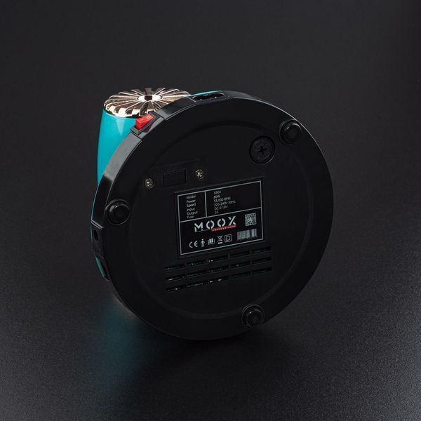 Фрезер Мокс X804 на 80W - 55000 об/хв (блакитний/cyan) для зняття матеріалу та обробки кутикули 000591 фото
