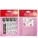 Трафарет Nail Art 402 срібло (вінілові стікери, наліпки) для дизайну та декору нігтів, 003865 фото 2