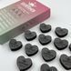 Чорний двосторонній міні баф Nail Buff Heart Mini Дизайнер "серце" 100/180 грит для шліфування нігтьової пластини 007358 фото 3