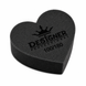 Чорний двосторонній міні баф Nail Buff Heart Mini Дизайнер "серце" 100/180 грит для шліфування нігтьової пластини 007358 фото 1