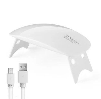 Лампа SunMini 6W (біла) для гель-лаку та манікюру на USB 000100 фото