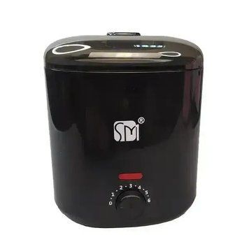Баночный воскоплав SS-002A 100W 400 мл (черный) для депиляции и разогрева воска с керамической чашей 001071 фото