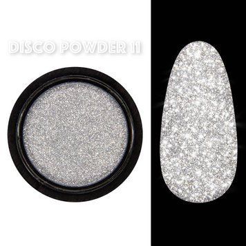 Світловідбивна втирка Срібло №11 (пігмент) Disco powder Дизайнер Професіонал для дизайну нігтів 004236 фото