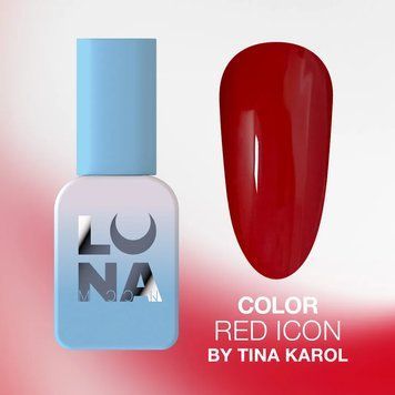 Гель-лак "Кошине око" LunaMoon Color Red Icon By Tina Karol (13 мл) для манікюру та педикюру 001922 фото
