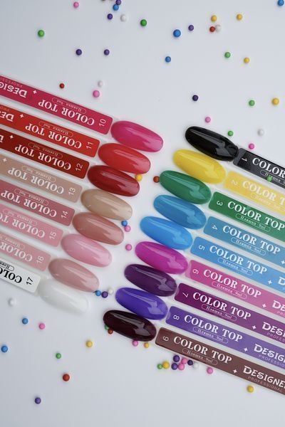 Цветное топовое покрытие Color Top Сиреневый №7 Дизайнер 9 мл 005082 фото