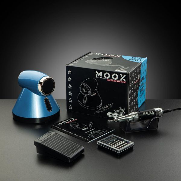 Фрезер Мокс X804 на 80W - 55000 об/хв (синій/blue) для зняття матеріалу та обробки кутикули 000592 фото