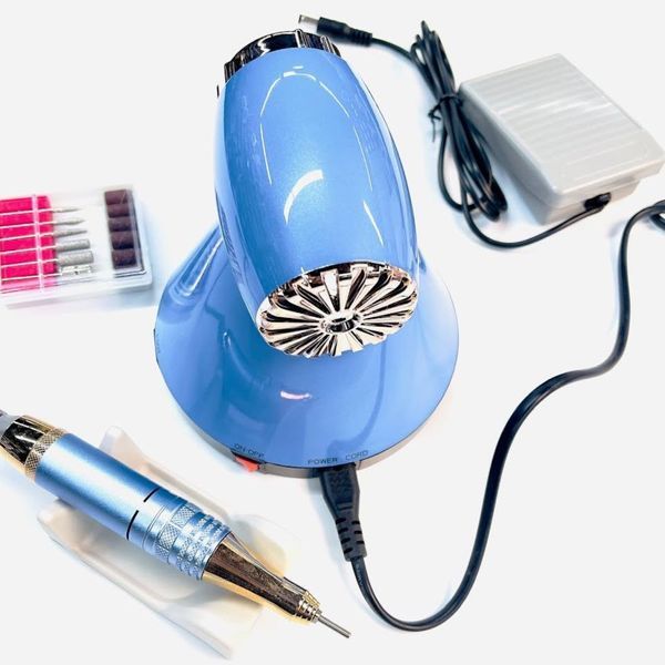 Фрезер ZS-615 на 65 W - 50000 об/хв (синій) для манікюру та педикюру 000436 фото