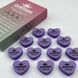Фіолетовий двосторонній міні баф Nail Buff Heart Mini Дизайнер "серце" 100/180 грит для шліфування нігтьової пластини 007359 фото 3