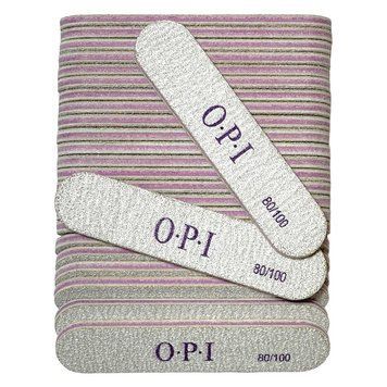 Пилочка двостороння міні - овальна OPI 80/100 грит 25 шт для штучних нігтів, корекції форми 006952 фото