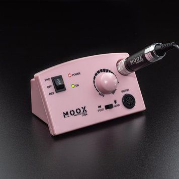 Фрезер Мокс X104 на 65W - 45000 об/мин (розовый/pink) для снятия материала и обработки кутикулы 000510 фото