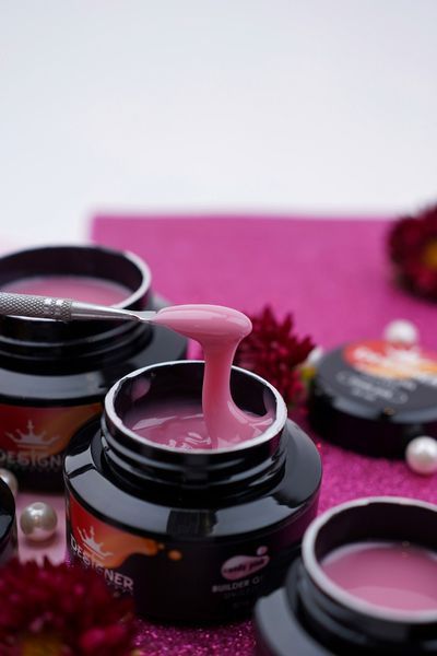 Моделюючий гель Strong Builder Gel Дизайнер (Candy pink B04, 30 мл) для нарощування та укріплення нігтів 008206 фото