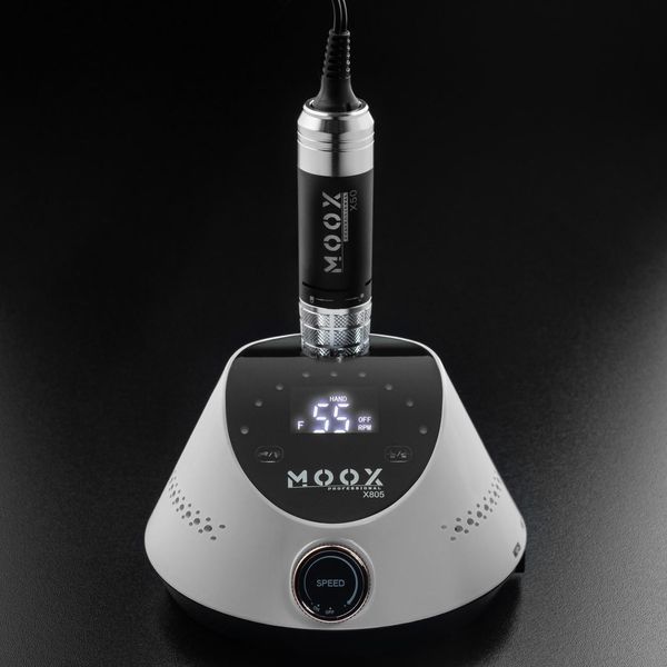 Фрезер Мокс X805 на 80W &ndash; 55000 об/мин (белый/white) для снятия материала и обработки кутикулы 000598 фото