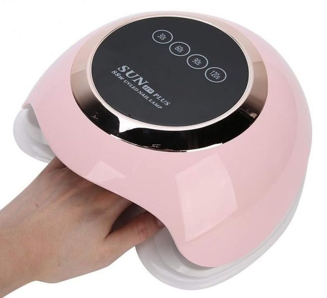 Лампа SUN H9 Plus UV/LED 88W (розовая) для сушки ногтей, гель-лака 000103 фото