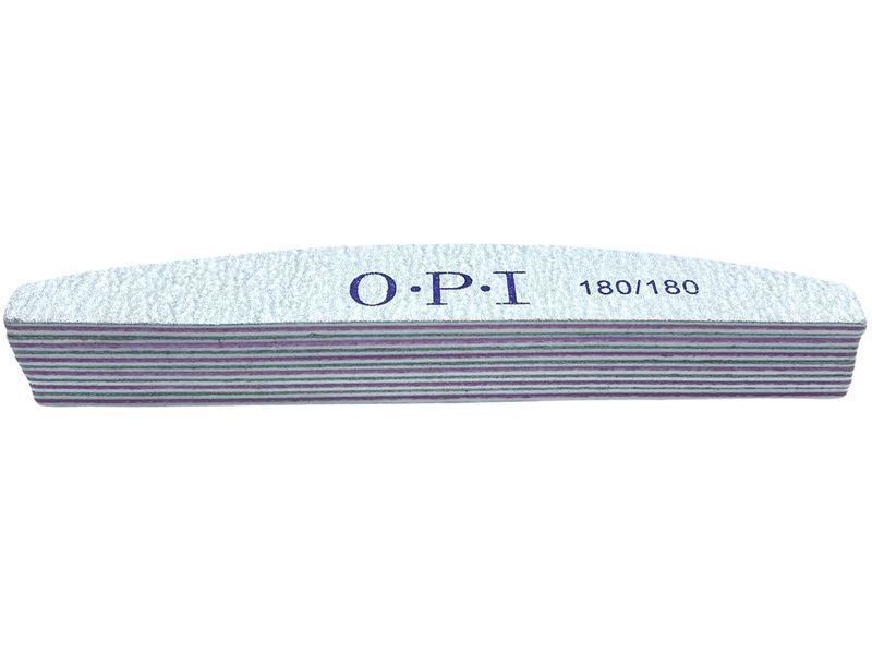 Пилка двухсторонняя полумесяц OPI 180/180 для придания формы ногтям, подготовки к покрытию 006870 фото