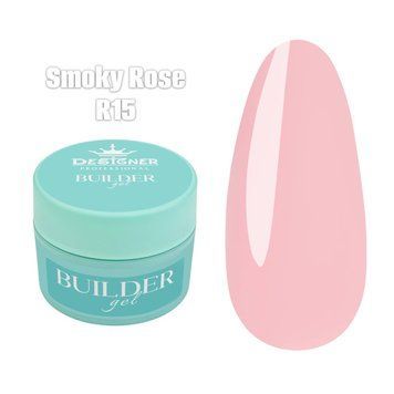 Моделирующий гель Builder Gel Дизайнер (Smoky rose R15, 55 мл) для наращивания и укрепления ногтей 008461 фото