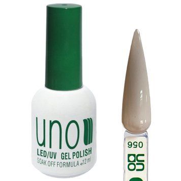 Гель-лак для ногтей UNO №056 Серо-молочный 12 мл 001730 фото