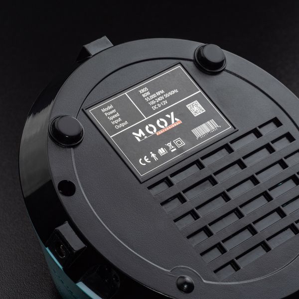 Фрезер Мокс X805 на 80W - 55000 об/хв (блакитний/cyan) для зняття матеріалу та обробки кутикули 000596 фото