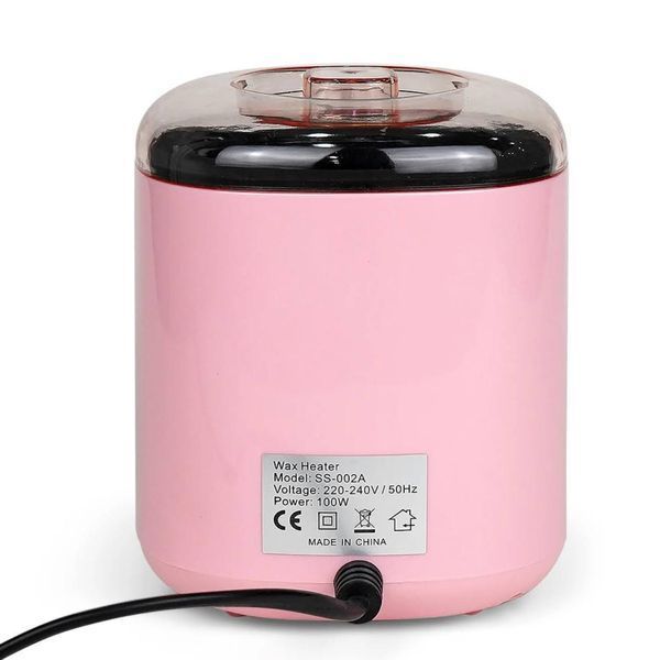 Баночный воскоплав SS-002A 100W 400 мл (розовый) для депиляции и разогрева воска с керамической чашей 001069 фото