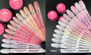 Палітра для демонстраціїрідких полігелів Liquid polygel Дизайнер 30 мл 008605 фото