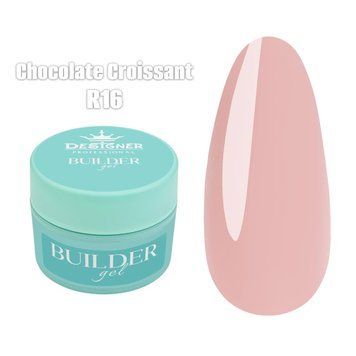 Моделирующий гель Builder Gel Дизайнер (Chocolate croissant R16, 55 мл) для наращивания и укрепления ногтей 008462 фото