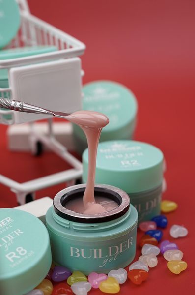 Моделирующий гель Builder Gel Дизайнер (Sesame oil R8, 15 мл) для наращивания и укрепления ногтей 008412 фото