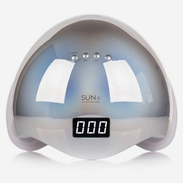 Лампа SUN 5 Chrom UV/LED 48W (серебро) для сушки ногтей, гель-лака 000107 фото