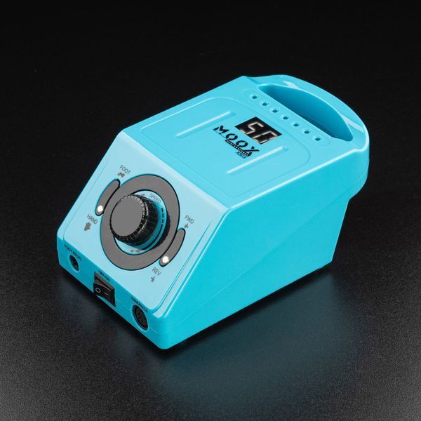 Фрезер Мокс X803 на 70W - 50000 об/хв (бірюзовий/light blue) для зняття матеріалу та обробки кутикули 000677 фото