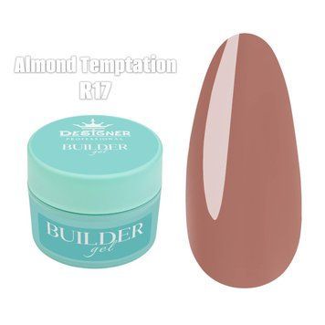 Моделирующий гель Builder Gel Дизайнер (Almond temptation R17, 55 мл) для наращивания и укрепления ногтей 008463 фото