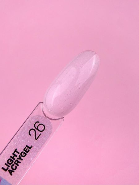 Рідкий гель LUNAMoon Light Acrygel №26 &mdash; 13 мл для зміцнення та дорощування нігтів 001629 фото
