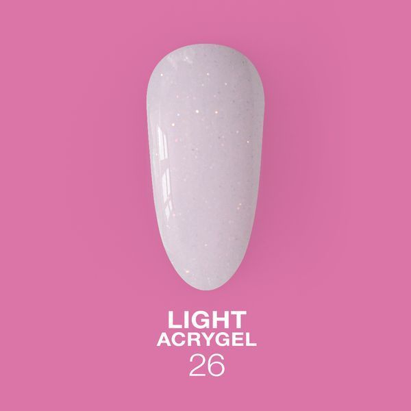 Рідкий гель LUNAMoon Light Acrygel №26 &mdash; 13 мл для зміцнення та дорощування нігтів 001629 фото