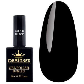 Гель-лак для ногтей Дизайнер Super Black 9 мл 006995 фото