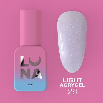 Рідкий гель LUNAMoon Light Acrygel №28 &mdash; 13 мл для зміцнення та дорощування нігтів 001630 фото