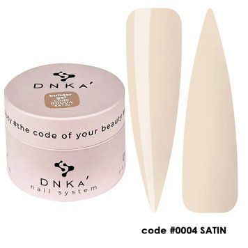Моделирующий гель DNKa' Builder Gel #0004 Satin на 30 мл для укрепления ногтей 002200 фото