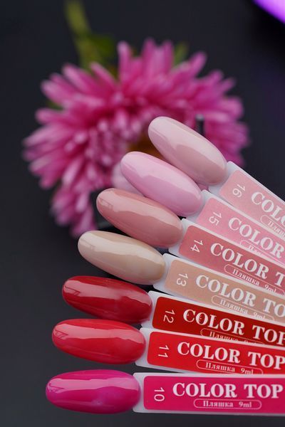 Кольорове топове покриття Color Top Темно - червоний №12 Дизайнер 9 мл 005087 фото