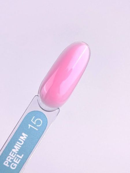 Гель LUNAMoon Premium Gel №15 на 30 мл для укрепления, выравнивания и наращивания ногтей 008586 фото
