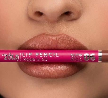 Матовый карандаш для губ Zola Lip Pencil №6 - Nude Beige 000311 фото