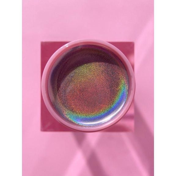 Гель - фарба LUNAMoon Holographic Metallic Gel (металева, голографічна) на 5 мл - для дизайну нігтів 005844 фото