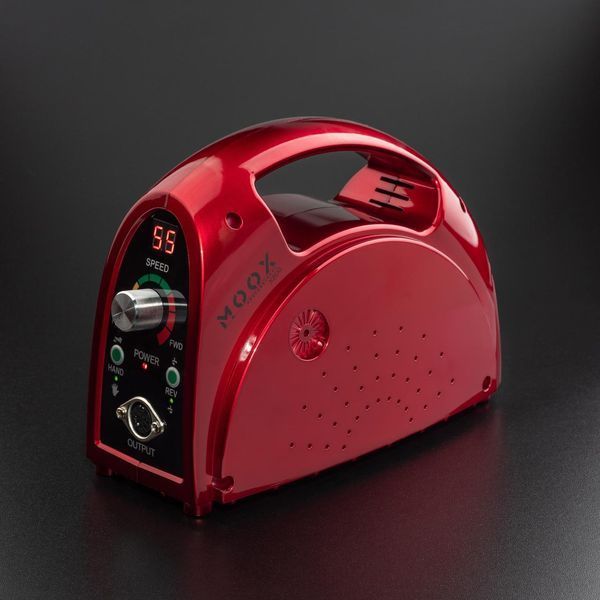 Фрезер Мокс X806 на 80W - 55000 об/хв (червоний/red) для зняття матеріалу та обробки кутикули 000604 фото