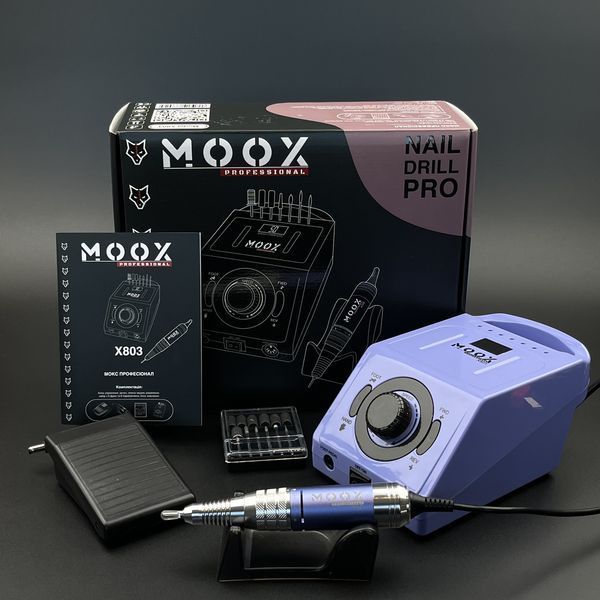 Фрезер Мокс X803 на 70W - 50000 об/хв (фіолетовий/purple) для зняття матеріалу та обробки кутикули 000679 фото