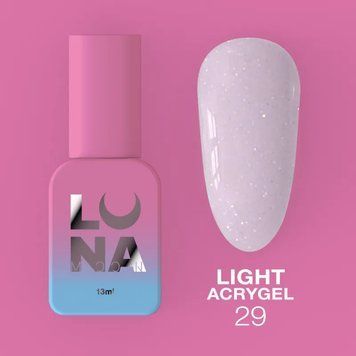 Рідкий гель LUNAMoon Light Acrygel №29 &mdash; 13 мл для зміцнення та дорощування нігтів 001875 фото