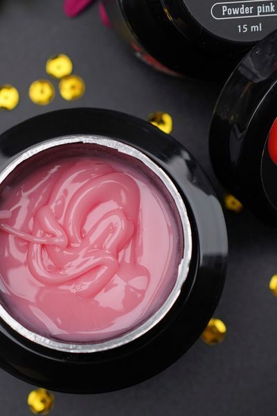 Моделюючий гель Strong Builder Gel Дизайнер (Powder pink B03, 15 мл) для нарощування та укріплення нігтів 008212 фото