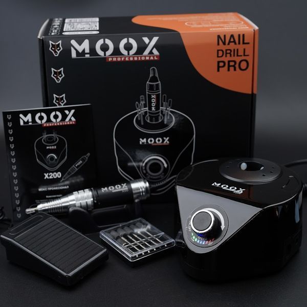 Фрезер Мокс X200 на 70W - 50000 об/мин (черный/black) для маникюра и педикюра 000526 фото